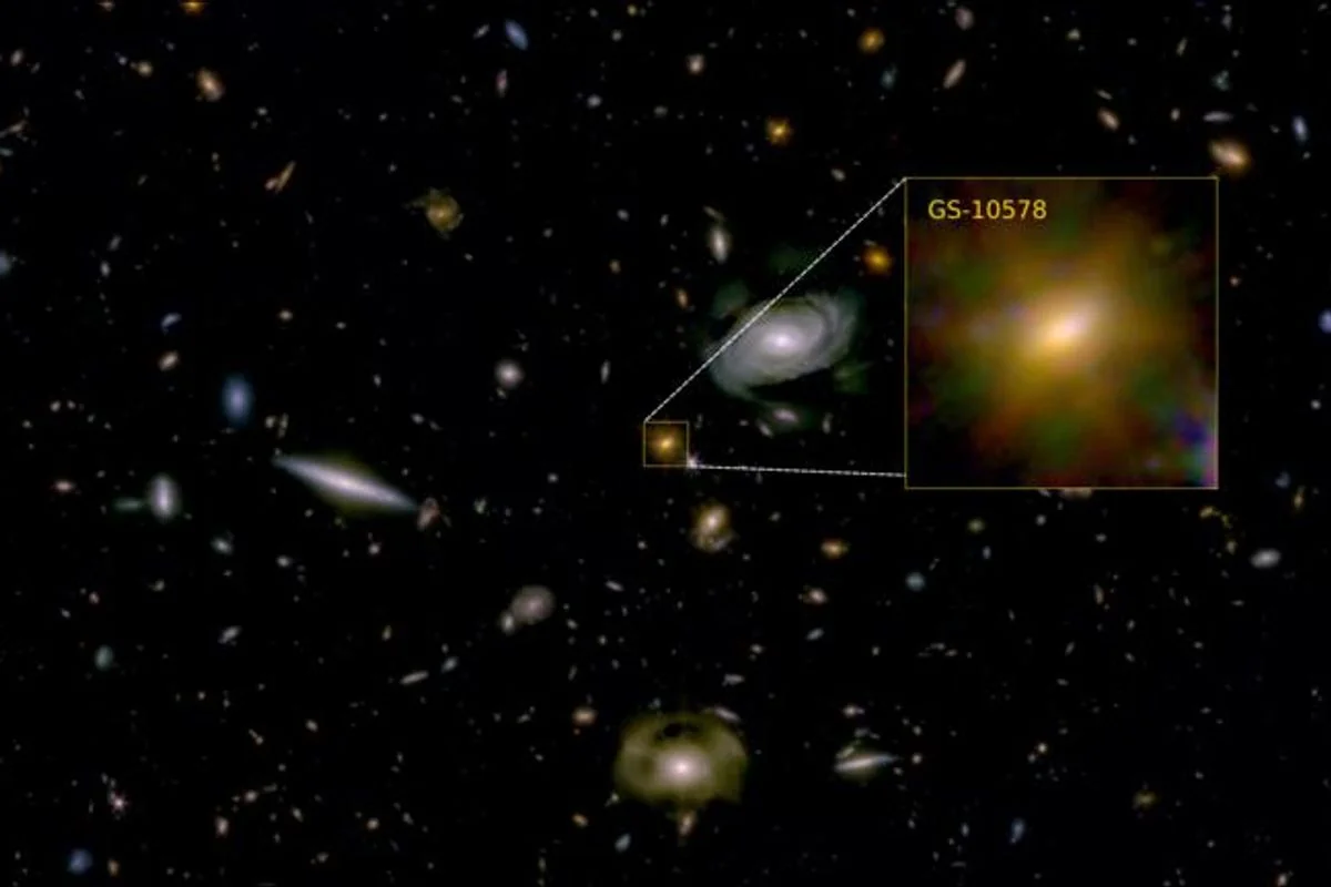 Eine tote Galaxie aus dem frühen Universum erlag dem Verhungern aufgrund ihres eigenen Schwarzen Lochs